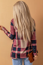 Load image into Gallery viewer, Plaid Open Front Cardigan