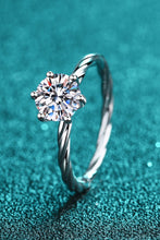 Load image into Gallery viewer, 1 Carat Moissanite 6-Prong Twisted Ring