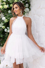 Load image into Gallery viewer, Halter Neck Backless Mesh Dress hc