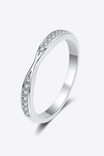Load image into Gallery viewer, Moissanite Rhodium-Plated Ring
