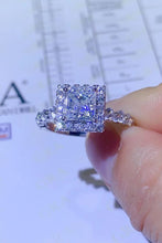 Load image into Gallery viewer, 1 Carat Moissanite Square Ring
