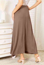 Load image into Gallery viewer, Double Take Full Size Soft Rayon Drawstring Waist Maxi Skirt Rayon