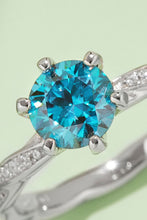 Load image into Gallery viewer, 1 Carat Moissanite Contrast 925 Sterling Silver Ring