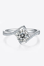 Load image into Gallery viewer, 1 Carat Moissanite 925 Sterling Silver Twisted Ring