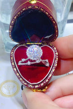Load image into Gallery viewer, 1 Carat Moissanite Platinum-Plated Ring