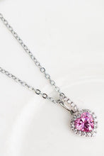 Load image into Gallery viewer, 1 Carat Moissanite Heart Pendant Necklace