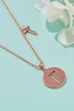 Load image into Gallery viewer, Moissanite K to T Pendant Necklace