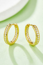 Load image into Gallery viewer, Moissanite 925 Sterling Silver Huggie Earrings