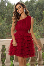 Load image into Gallery viewer, One-Shoulder Sleeveless Dress - hc