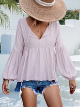 Load image into Gallery viewer, Puff Sleeve Babydoll Blouse