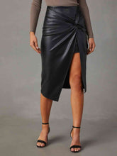 Load image into Gallery viewer, Twist Detail High Waist Skirt