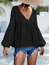Load image into Gallery viewer, Puff Sleeve Babydoll Blouse