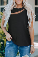 Load image into Gallery viewer, Round Neck Cutout Top