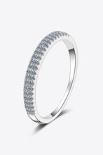 Load image into Gallery viewer, Moissanite 925 Sterling Silver Half-Eternity Ring