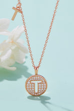 Load image into Gallery viewer, Moissanite K to T Pendant Necklace