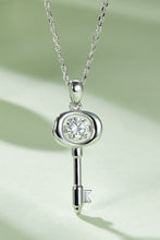 Load image into Gallery viewer, Moissanite Key Pendant Necklace