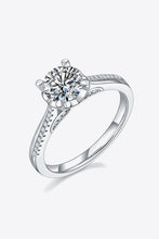 Load image into Gallery viewer, 1 Carat Moissanite 925 Sterling Silver Side Stone Ring