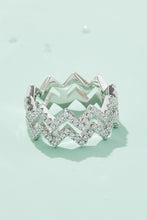 Load image into Gallery viewer, Moissanite Zigzag Stacking Rings