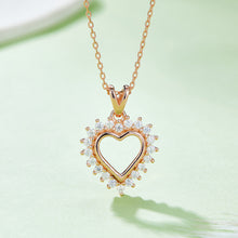 Load image into Gallery viewer, Moissanite 925 Sterling Silver Heart Pendant Necklace
