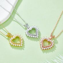 Load image into Gallery viewer, Moissanite 925 Sterling Silver Heart Pendant Necklace
