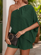 Load image into Gallery viewer, Perfee Single Shoulder Half Sleeve Romper
