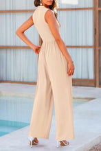 Load image into Gallery viewer, Mock Neck Sleeveless Wide Leg Jumpsuit
