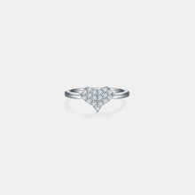 Load image into Gallery viewer, Moissanite 925 Sterling Silver Heart Ring

