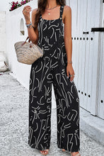 Load image into Gallery viewer, Devine Printed Wide Strap Jumpsuit with Pockets
