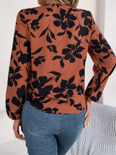 Load image into Gallery viewer, Printed V-Neck Long Sleeve Blouse
