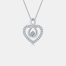 Load image into Gallery viewer, 1 Carat Moissanite 925 Sterling Silver Heart Shape Necklace
