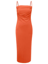 Load image into Gallery viewer, Backless Cowl Neck Sleeveless Cami Dress - hc
