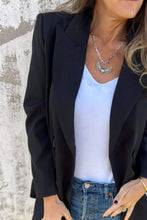 Load image into Gallery viewer, Full Size Collared Neck Long Sleeve Blazer
