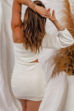 Load image into Gallery viewer, One-Shoulder Balloon Sleeve Dress
