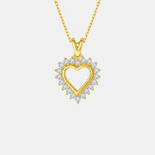 Load image into Gallery viewer, Moissanite 925 Sterling Silver Heart Pendant Necklace
