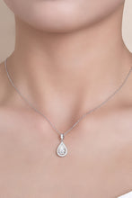 Load image into Gallery viewer, 1.5 Carat Moissanite 925 Sterling Silver Teardrop Necklace
