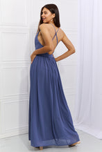 Load image into Gallery viewer, OneTheLand Captivating Muse Open Crossback Maxi Dress - hc
