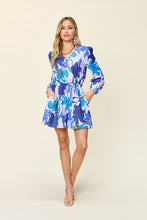 Load image into Gallery viewer, Double Take Full Size Floral Long Sleeve Romper with Pockets
