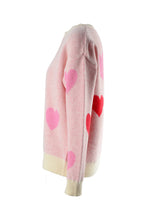 Load image into Gallery viewer, Angel Wings Heart Round Neck Droppped Shoulder Sweater
