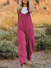 Load image into Gallery viewer, Double Take Full Size Sleeveless V-Neck Pocketed Jumpsuit
