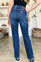 Load image into Gallery viewer, Judy Blue Full Size High Waist Rigid Magic Heavy Destroy Straight Jeans
