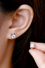 Load image into Gallery viewer, Moissanite 925 Sterling Silver Stud Earrings
