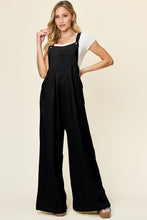 Load image into Gallery viewer, Double Take Full Size Texture Wide Strap Wide Leg Overall
