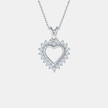 Load image into Gallery viewer, Moissanite 925 Sterling Silver Heart Pendant Necklace
