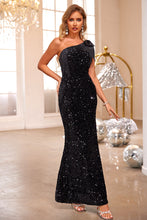 Load image into Gallery viewer, Sequin One Shoulder Sleeveless Dress - hc
