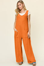 Load image into Gallery viewer, Double Take Full Size Texture Sleeveless Wide Leg Jumpsuit
