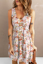 Load image into Gallery viewer, Sunflower Print Button Down Sleeveless Dress

