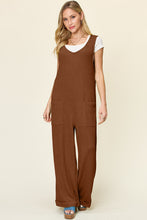 Load image into Gallery viewer, Double Take Full Size Texture Sleeveless Wide Leg Jumpsuit
