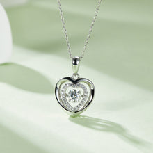 Load image into Gallery viewer, Moissanite 925 Sterling Silver Heart Necklace
