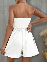 Load image into Gallery viewer, FAM-FAM Pocketed Tube Wide Leg Romper
