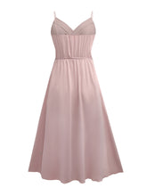 Load image into Gallery viewer, Tied Surplice Sleeveless Midi Cami Dress - hc
